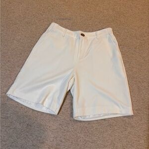 NFINITY Men's Cream Flat Front Shorts
